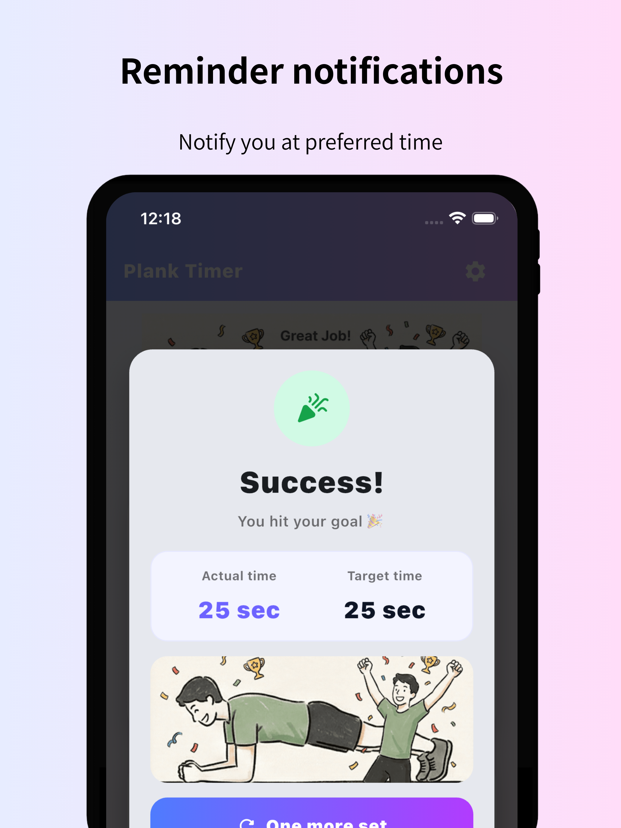Plank Timer: Core Workout Log screenshot 12