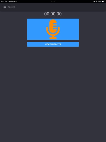 SpeakWrite - Voice to Document iPad screenshot