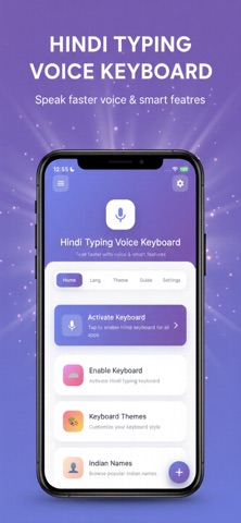 Hindi Voice Typing Keyboard iPhone screenshot