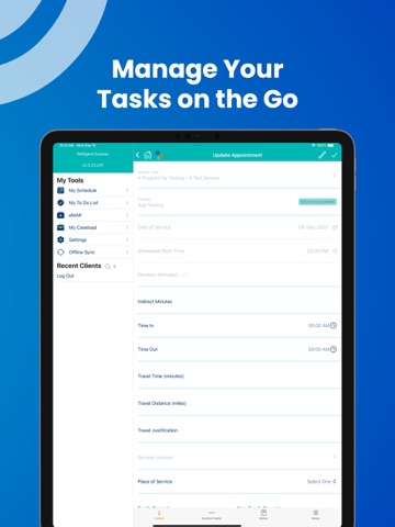 Welligent Express iPad screenshot