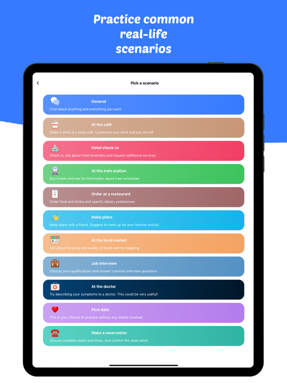 LangAI: AI Language Learning iPad screenshot 5 - Education app
