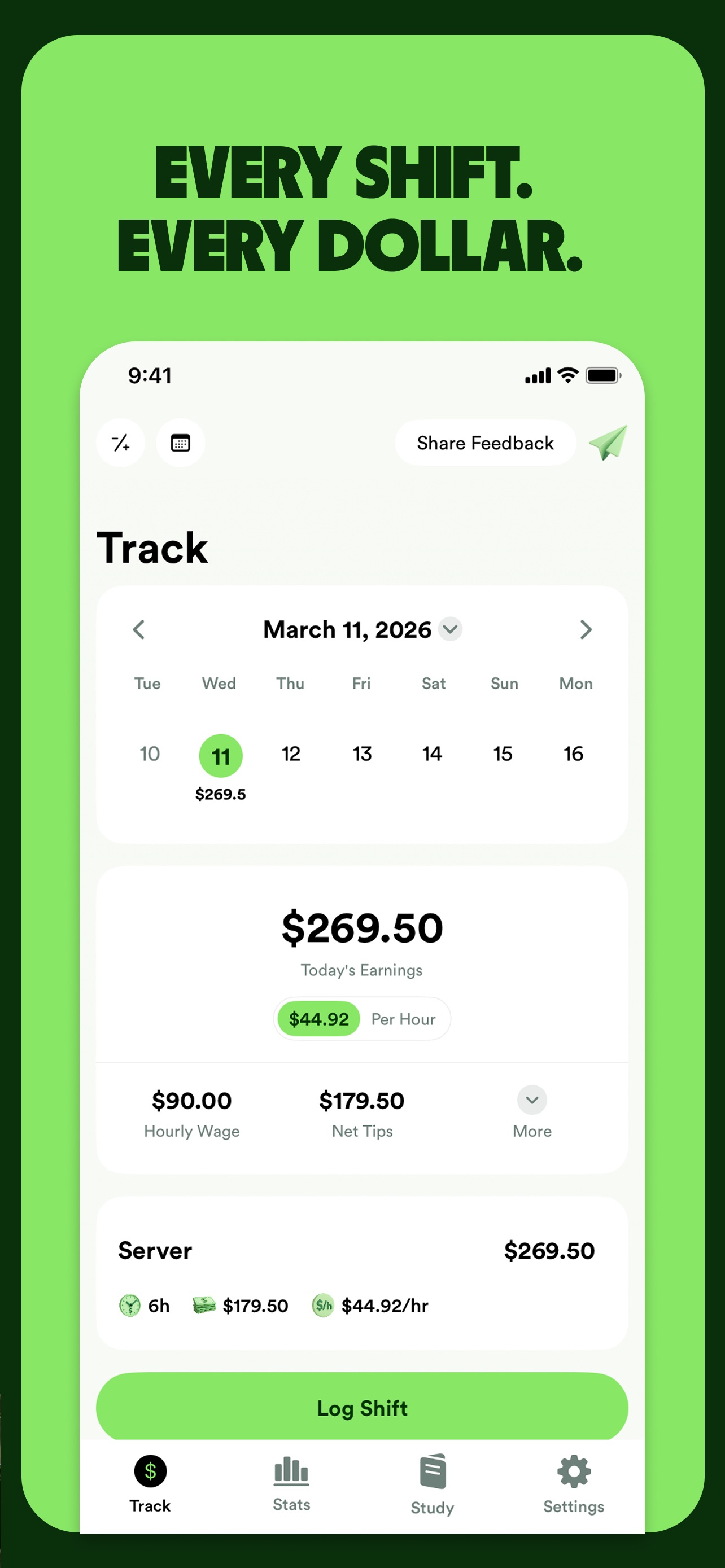 TipMax Tip Tracker screenshot 2