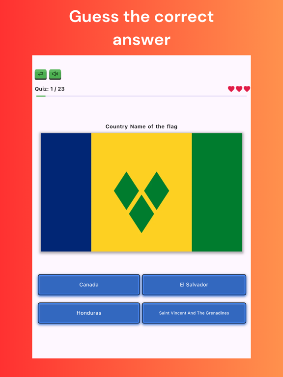 Screenshot #4 pour Country Quiz - Flags
