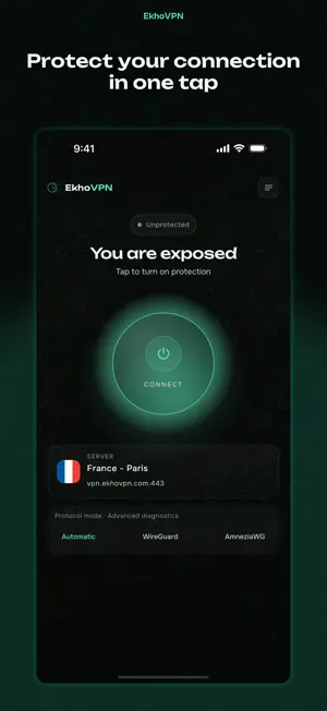 Ekho VPN screenshot 1