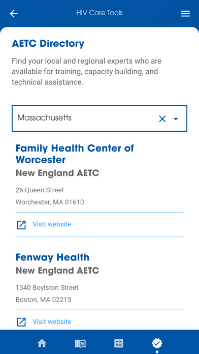 HIV Care Tools Screenshot