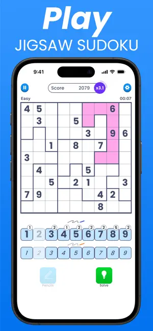 Sudoku Shapes - puzzling.com screenshot 3