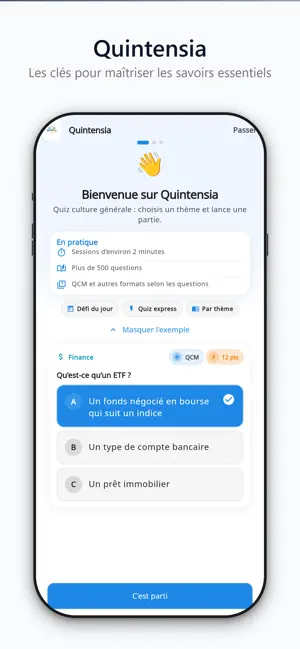 Quintensia : Quiz du quotidien screenshot 1