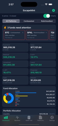 EscapeMint: DCA Tracker screenshot