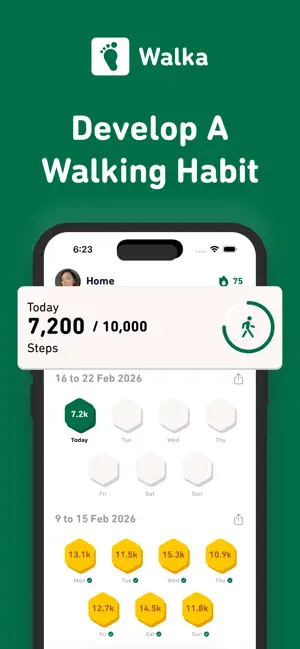 Walka: Step Tracker screenshot 1