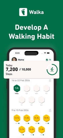 Walka: Step Tracker Screenshot 1 of 4