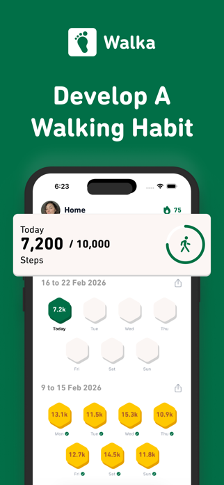 Walka: Step Tracker Screenshot 1 of 4