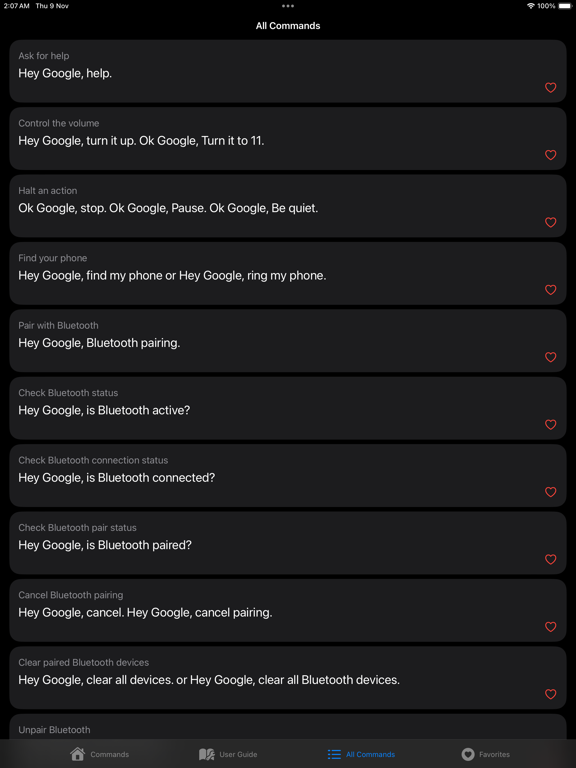 Screenshot #5 pour Commands for Google Nest