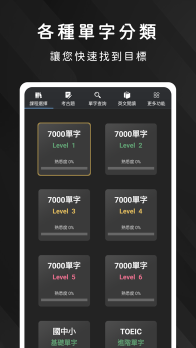 死神單字 - 7000單字、多益、托福、雅思、國中會考 Screenshot