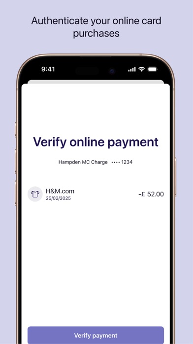 Hampden Bank card app Screenshot