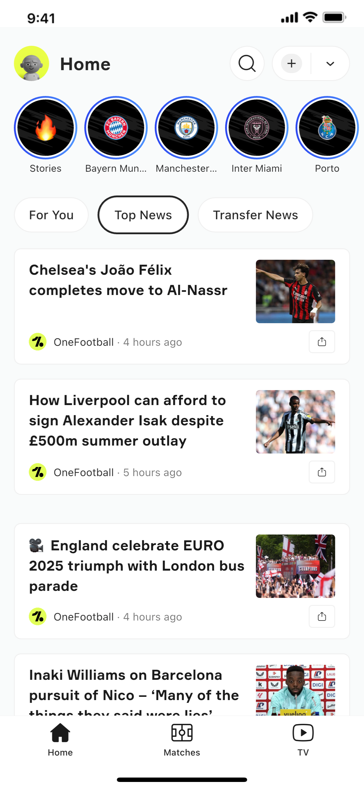 OneFootball: All Soccer Scores