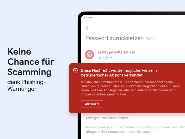 ‎Gmail – E-Mail von Google Screenshot