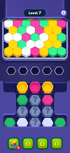 Hexa Fall: Color Sort screenshot 2