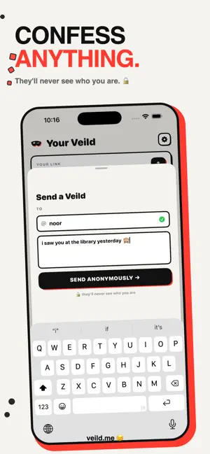 Veild: Anonymous Messages screenshot 3