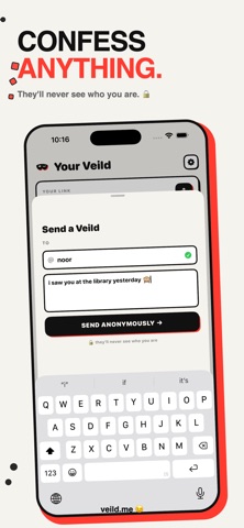 Veild: Anonymous Messages Screenshot 3 of 4
