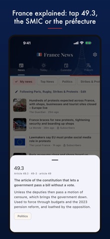 Screenshot 3 of France News in English App