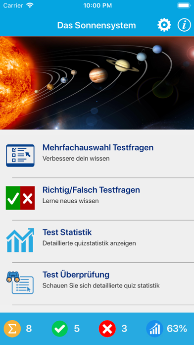 Screenshot #1 pour Das Sonnensystem Quiz