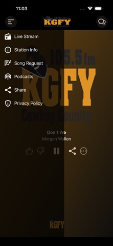 KGFY Cowboy Country 105.5 FM app screenshot 3