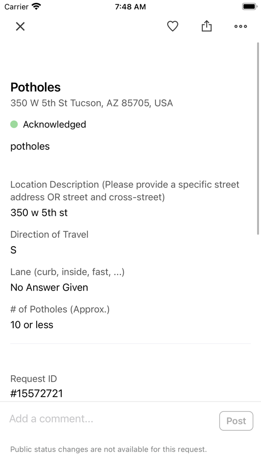 #3. Tucson 311 (iOS) 由: City of Tucson
