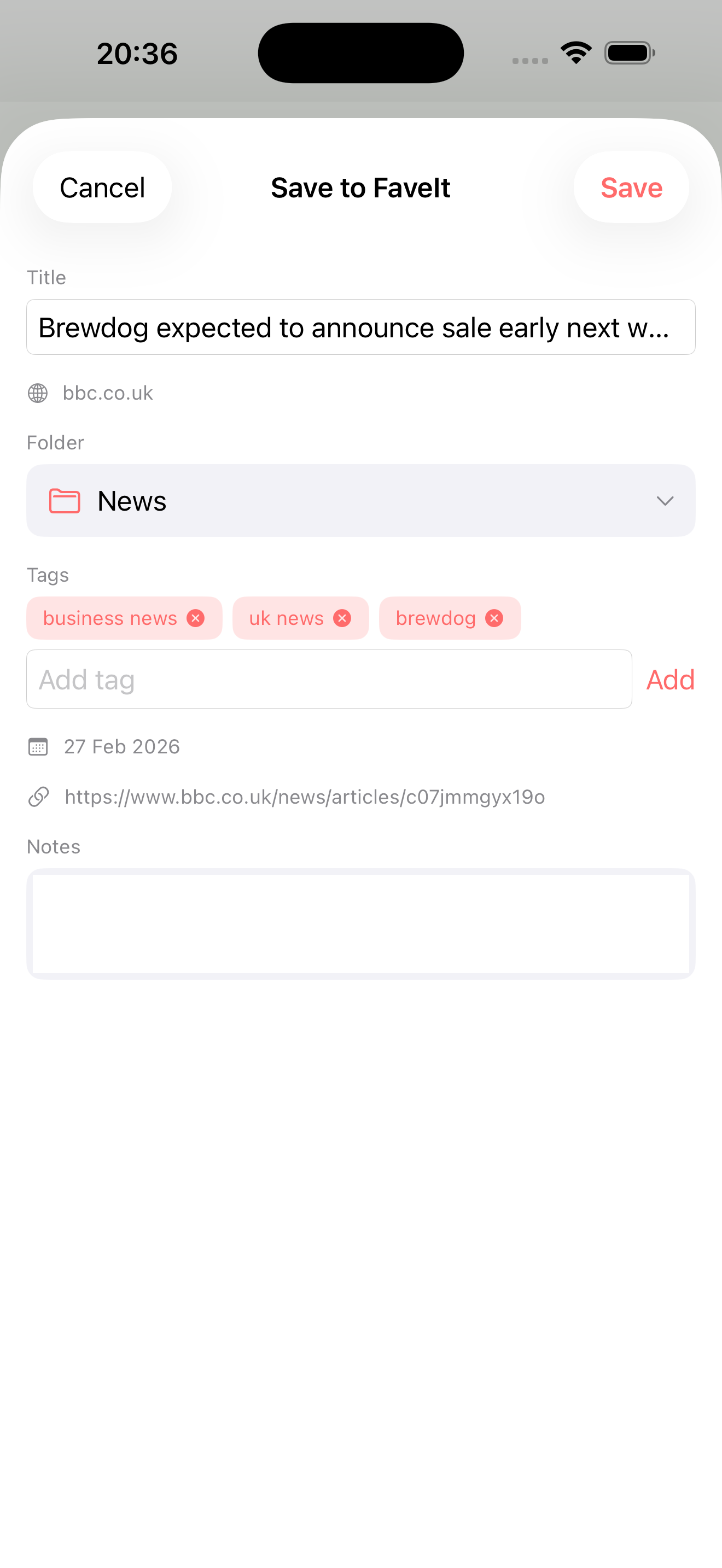 FaveIt - Link Saver screenshot 6