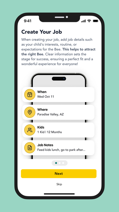 Busy Bees Babysitting Screenshot