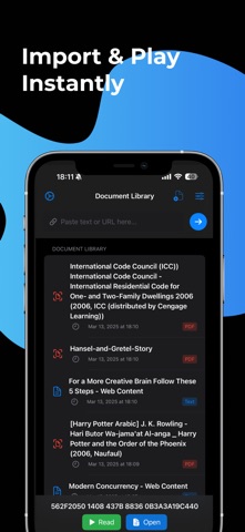 Read Aloud : Speech iPhone screenshot