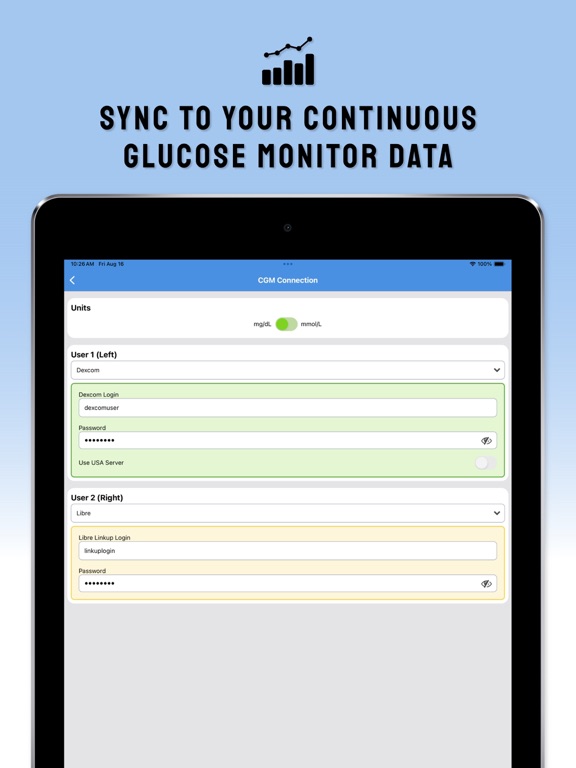 SugarPixel Hub iPad screenshot 2 - Medical app