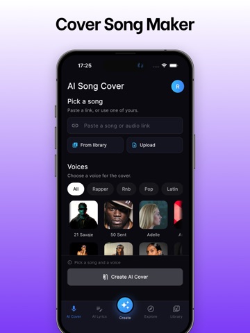 AI Song Generator: OnMusic AI iPad screenshot