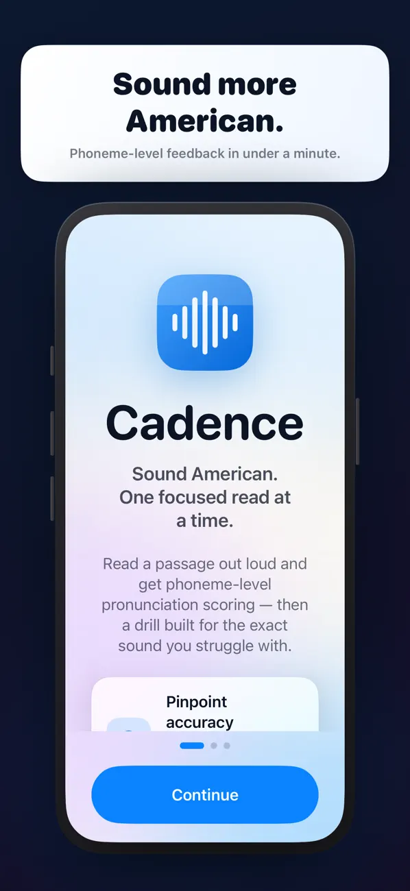 Screenshot #1 pour Accent Cadence