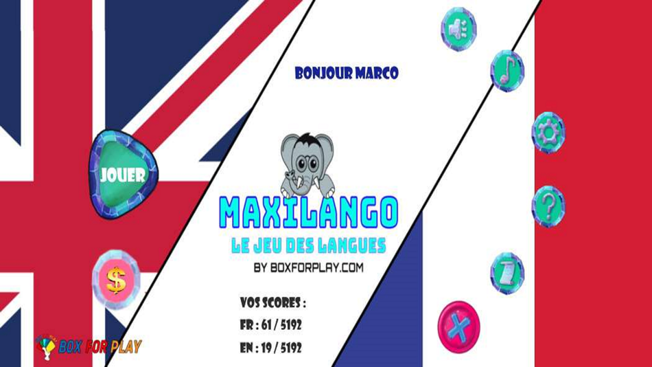 #1. Maxilango (iOS) 由: Box For Play