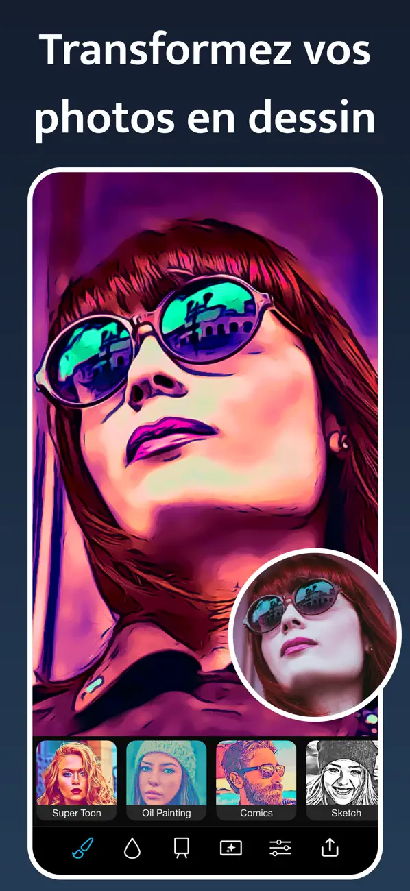 Screenshot #1 pour Instant Toon: Filtres & Effets