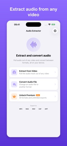 MP4 to MP3: Audio Extractor iPhone screenshot