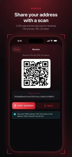 Tron Wallet - TRX & USDT screenshot 3