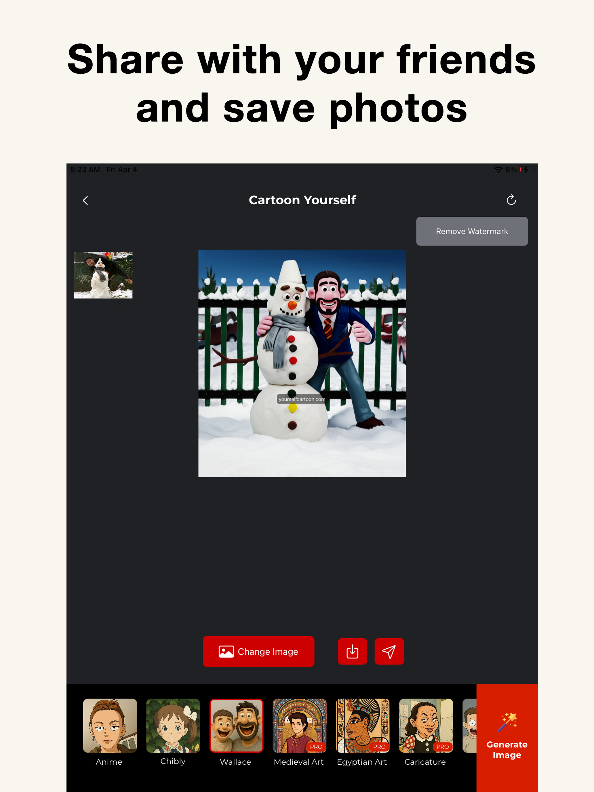 Cartoon Yourself: AI Photo