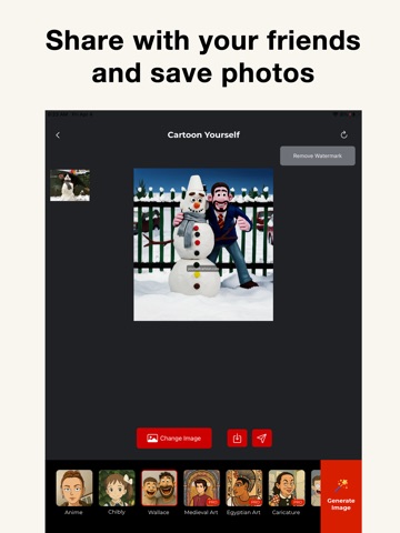 Cartoon Yourself: AI Photo iPad screenshot