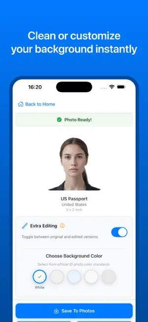 PhotoID: Passport & Visa Photo screenshot 3