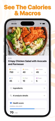 Calya - Calorie Tracker iPhone screenshot