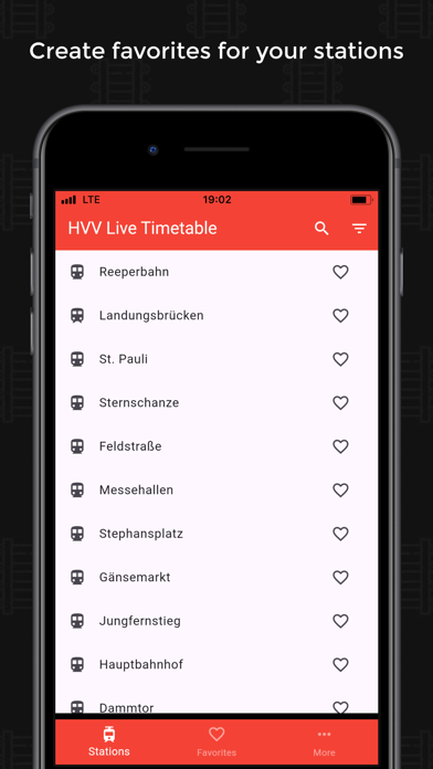 HVV Live Timetable Screenshot