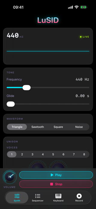 LuSID Synthesizer Screenshot 1 of 8