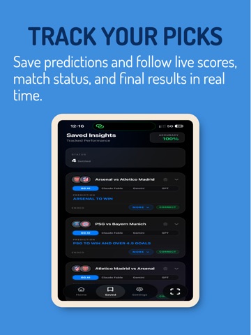 GG AI Football Predictions iPad screenshot 5