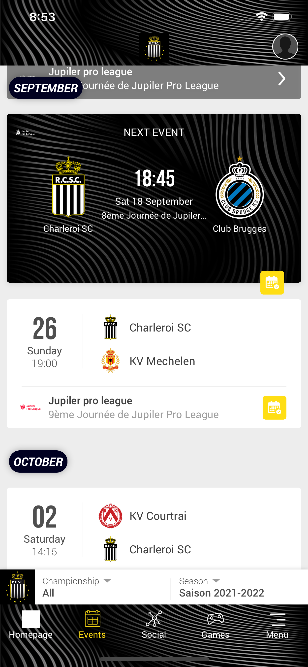 Royal Charleroi Sporting Club screenshot 2