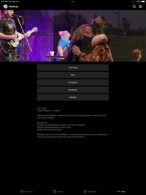 Medway Church iPad screenshot 4 - Lifestyle app