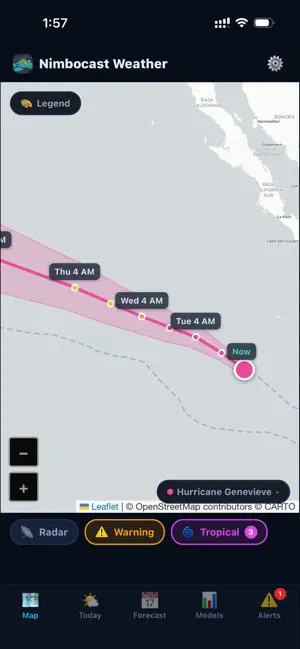 Nimbocast Weather radar screenshot 2
