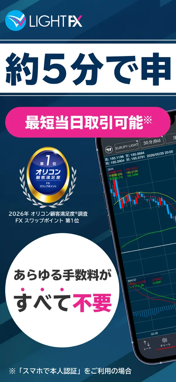 Screenshot #1 pour FX投資ならLIGHT FX - FX取引アプリ