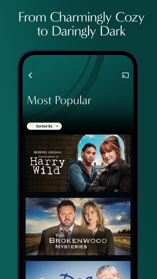 #4. Acorn TV: Brilliant Hit Series (iOS) 由: RLJ Entertainment, Inc.