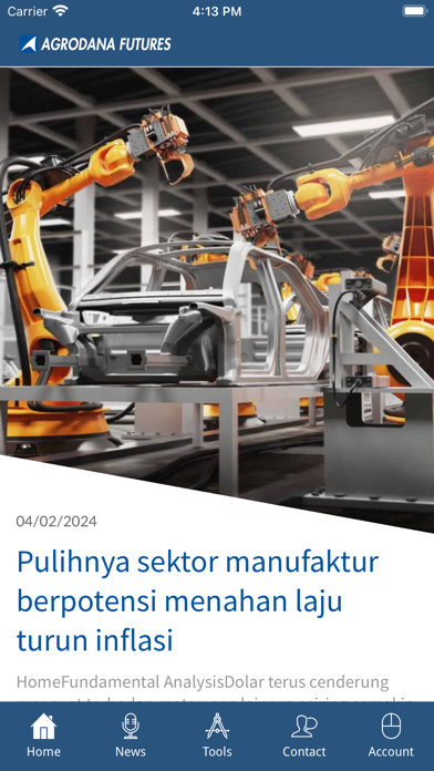 Agrodana Futures News Screenshot